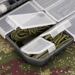 Hirisi 326Pcs Carp Fishing Tackle Kit Complete Hair Rig Accessories with Carp Hooks Quick Change Swivels Terminal Tackle XP400