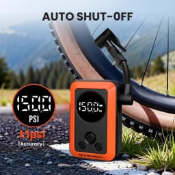 New ETENWOLF S0 Mini Electric Bike Pump Cordless 2400mAh Portable Tire Pump w/ Screen For Motorcycles Balls 150PSI Max Pressure