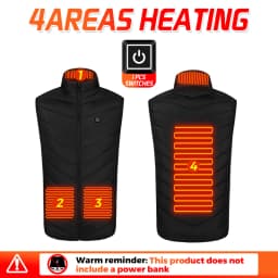 26 Areas Men's Heated Vest Jacket Heated Winter Women's Heated Jacket Thermal Vest Warmer Outdoor Sports Camping Hiking Jacket