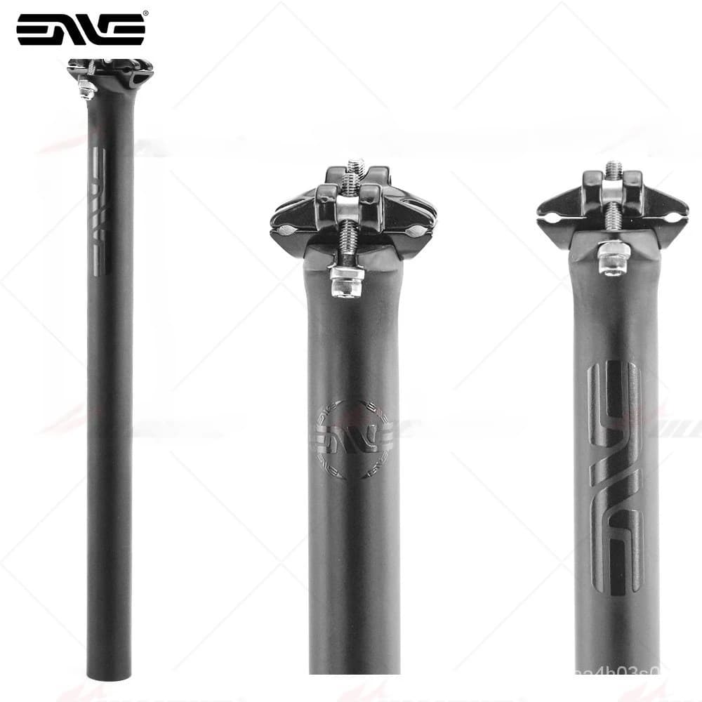 ENE Carbon Bicycle Seatpost 27.2/30.8/31.6mm Matte Black MTB/Road Bike Seat Post Length 350mm Seat Tube Bicycle Parts