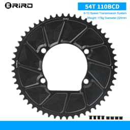 RIRO Bicycle 110BCD Chainwheel for R7000 R8000 R9100 Aluminum Bicycle Double Chainring 50-34/52-36/53-39/54-40T Bike Chainwheel