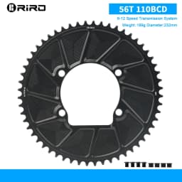 RIRO Bicycle 110BCD Chainwheel for R7000 R8000 R9100 Aluminum Bicycle Double Chainring 50-34/52-36/53-39/54-40T Bike Chainwheel