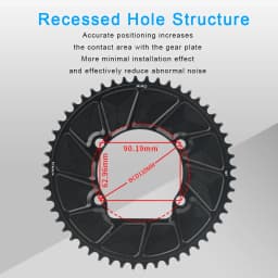 RIRO Bicycle 110BCD Chainwheel for R7000 R8000 R9100 Aluminum Bicycle Double Chainring 50-34/52-36/53-39/54-40T Bike Chainwheel