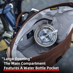 Rhinowalk Bicycle Handlebar Bag 6.5L Quick Release Bike Front Bag Comes With Rain Cover For Brompton Folding Bike Urban Cycling