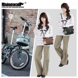 Rhinowalk Bicycle Handlebar Bag 6.5L Quick Release Bike Front Bag Comes With Rain Cover For Brompton Folding Bike Urban Cycling