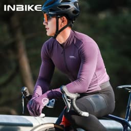 INBIKE Winter Cycling Clothing for Men Thermal Bike Jersey Long Sleeve Shirt Windproof Quick Dry Road Mountain Bicycle Clothing