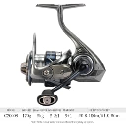 TSURINOYA Finesse MERLIN 1000 C2000S 165g METAL Spinning reel 5KG Max Drag Saltwater Reel Bass Pike Wheel