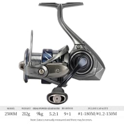 TSURINOYA Finesse MERLIN 1000 C2000S 165g METAL Spinning reel 5KG Max Drag Saltwater Reel Bass Pike Wheel