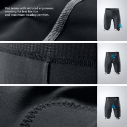 Men's Tri Shorts Quick Dry Compression Triathlon Cycling Shorts with Pad Side Pockets Swim Bike Run MY KILOMETRE