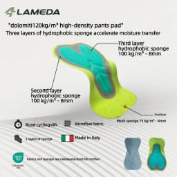 Lameda 2026 Men's Pro Cycling Shorts Summer Road Cycling Bib Shorts Moisture-wicking, Breathable, Uv-protective Bike Shorts