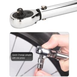 New 15Pcs Set Bicycle Torque Wrench Set 1/4" 2-24Nm Dual Direction Bike Allen Key Tool Socket Preset Type Spanner Pro Repair