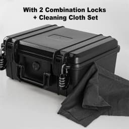 Tactical Pistol Gun Case Handgun Storage Box Pistol Case with 2 Locks Waterproof Shockproof Pistol Gun Carry Box with 2 Locks