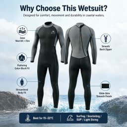 Wetsuits 2mm Neoprene Diving Surfing Suits Snorkeling Kayaking Spearfishing Freediving Swimming Full Body Thermal Ke