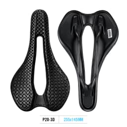 2026 RYET Carbon 3D Printed Bike Saddle, 145mm Light Road MTB Mountain Racing Bicycle Seat Cushion Cycling Seating Accessories