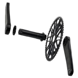 RIRO Carbon Fiber Road Crankset 29MM 50-34/52-36/53-39T Compatible with 11/12 Speed Shimano Direct Mount /110/130BCD Chainrings