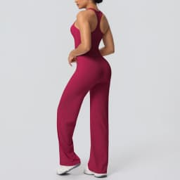 Women's Sports Yoga Set Gym Quick Drying Peach Butt Yoga Pants Solid Color Slim Beautiful Back I-shaped Vest Yoga Set