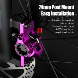 SPEEDONE Bicycle MTB Hydraulic Brake Aluminum Alloy Caliper 2 Piston Brake Brake Set Post Mount Bicycle Mineral Oil Disc Brake