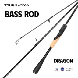 TSURINOYA Long Casting Rod DRAGON 2.16m 2.28 2.44m M ML Spinning Fishing Rod For SeaWater Fresh Water FUJI Carbon 2Section Cane