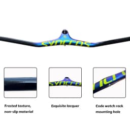 Syncros Carbon Integrated MTB Cockpit Handlebar Bicycle -17° Angle With 60/70/80/90/100mm Stem MTB Bike Frame Bicycle Parts