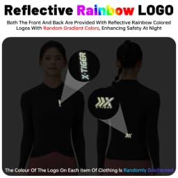 X-TIGER Women's Cycling Jersey Road Bike Jersey UV Protective Long Sleeve MTB Cycling Clothing Breathable