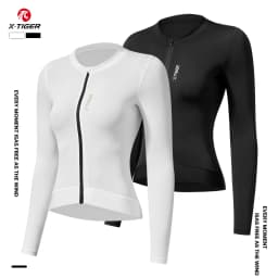 X-TIGER Women's Cycling Jersey Road Bike Jersey UV Protective Long Sleeve MTB Cycling Clothing Breathable