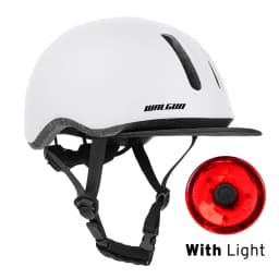 UB-26 Vintage Cycling Helmet with LED Light CE Certified Ultralight EPS Scooter Helmet for Men Women Urban E-Bike Bike Casco