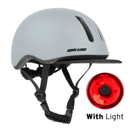 UB-26 Vintage Cycling Helmet with LED Light CE Certified Ultralight EPS Scooter Helmet for Men Women Urban E-Bike Bike Casco