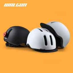 UB-26 Vintage Cycling Helmet with LED Light CE Certified Ultralight EPS Scooter Helmet for Men Women Urban E-Bike Bike Casco