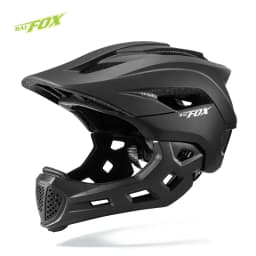 BATFOX Kids Full Face Bicycle Helmet Detachable Chin Children Scooter Skateboard Balance Bike Helmets Cycling Safety Sports Gear