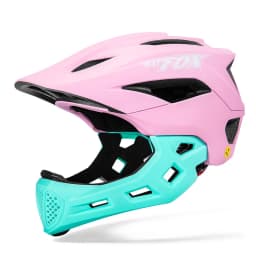 BATFOX Kids Full Face Bicycle Helmet Detachable Chin Children Scooter Skateboard Balance Bike Helmets Cycling Safety Sports Gear