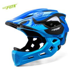 BATFOX Kids Full Face Bicycle Helmet Detachable Chin Children Scooter Skateboard Balance Bike Helmets Cycling Safety Sports Gear