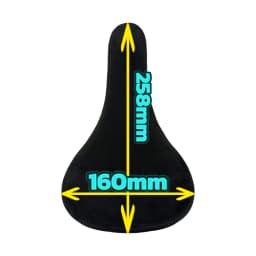 VOLE VLD45 BMX Fixed Gear Vintage Velvet Fiber Seat Comfortable Saddle Cycling Experience for Urban Commuting And Street Riding