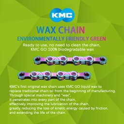 KMC Waxed Go 12S Bicycle Chain X12 Aurora 12 Speed Wax Chains Road Bike Curren Mountain Bicycle Chain for Shimano M6100 M8100