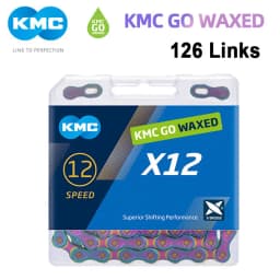 KMC Waxed Go 12S Bicycle Chain X12 Aurora 12 Speed Wax Chains Road Bike Curren Mountain Bicycle Chain for Shimano M6100 M8100
