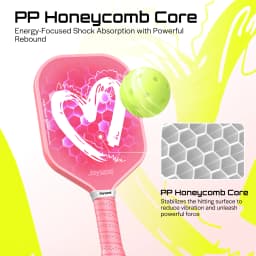 Joysent Pickleball Racket Fiberglass 13mm Honeycomb Core Couples Pickleball Paddles For Beginners Lightweight Power Paddles
