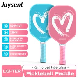 Joysent Pickleball Racket Fiberglass 13mm Honeycomb Core Couples Pickleball Paddles For Beginners Lightweight Power Paddles
