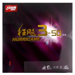 DHS Hurricane 3-50 Professional Table Tennis Rubber Sheet Ping Pong Rubber Pimples In ITTF Approved 3-50