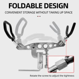 ShareShark 304 Stainless Steel Ground Insert Bracket Adjustable Rock Fishing Stone Diollua Fishing Sea Fishing Rod Holder
