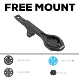 RACE Creston IC SL Full Carbon Handlebar Internal Routing Road Bicycle Handlebar, -6°, Matte Black Integrated Cockpit With Mount
