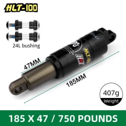 Mountain Bike MTB Rear Shocks 125/150/165/185mm 850/1000 Lbs Rear Shocks Aluminum Alloy Spring Shock for E-bike Snowmobile