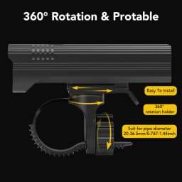 NEWBOLER Bicycle Light USB Chargeable 4800 Lumen Rainproof MTB Bike Light Set With 2 Holder 10000mAh Flashlight Bike Accessories