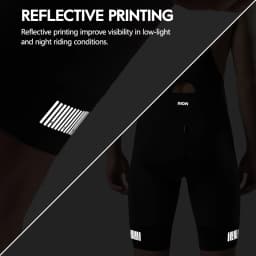 RION Men's Cycling Shorts Pro Bicycle Bib Tights MTB Padded Bike Clothing Italian Dolomiti Pads 8H Roading Biking Bibs Slim Fit