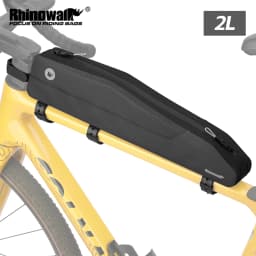 Rhinowalk Bike Top Tube Bag Waterproof 2L Bicycle Front Tube Bag Cycling Frame Storage Pack For MTB Road Gravel Bike Backpacking