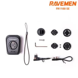 RAVEMEN FR1100 SE FR500 Bike Headlight For Garmin Wahoo Bicycle Front Lamp Rechargeable Side Visibility Day&Night AOM06 Mount