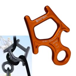 30KN Climbing Descender Figure 8 Ring Descender & Rappelling Device Climbing Downhill Canyoneering Rescue Firefighter Equipment