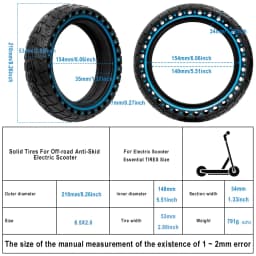 50/75-6.1 Solid Tires 8.5x2.0 Tires for Xiaomi M365/3/Pro 2/1s/M365 for Gotrax GXL V2/XR/APEX for Hiboy S2 Electric Scooter Tire