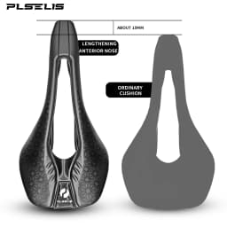 Plselis Lightweight Road Bicycle Saddle Cushion Hollow Breathable Design 280g Racing Bike Accessory