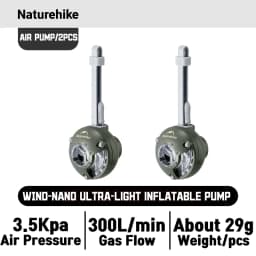 Naturehike Wind-nano Air Pump 3.5Kpa Ultralight For Outdoor Air Mattress Inflating Mat 8 Nozzles Pocket Camping Light Portable