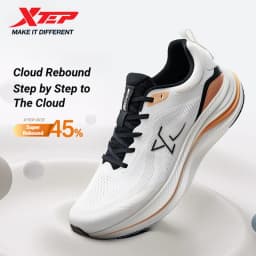 Xtep Qing Yun Go For Men Comfortable Cushioned Rebound Durability Comfort Breathable Anti-Slip Running Shoes 974219110025