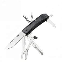 SANRENMU 18 IN 1 Tactical Folding Knife Multitool with Blade Camping Survival EDC Hiking Outdoor Equipment Carbon Fiber